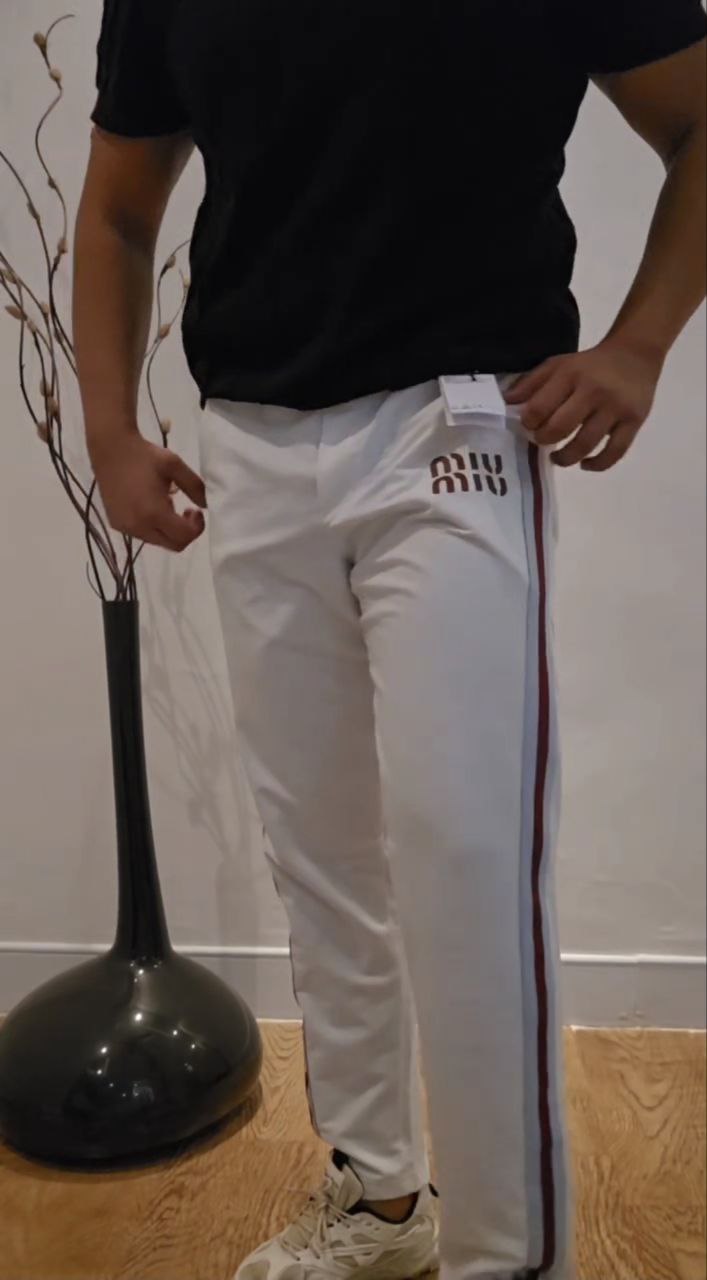 MIU MIU pantalon WHITE